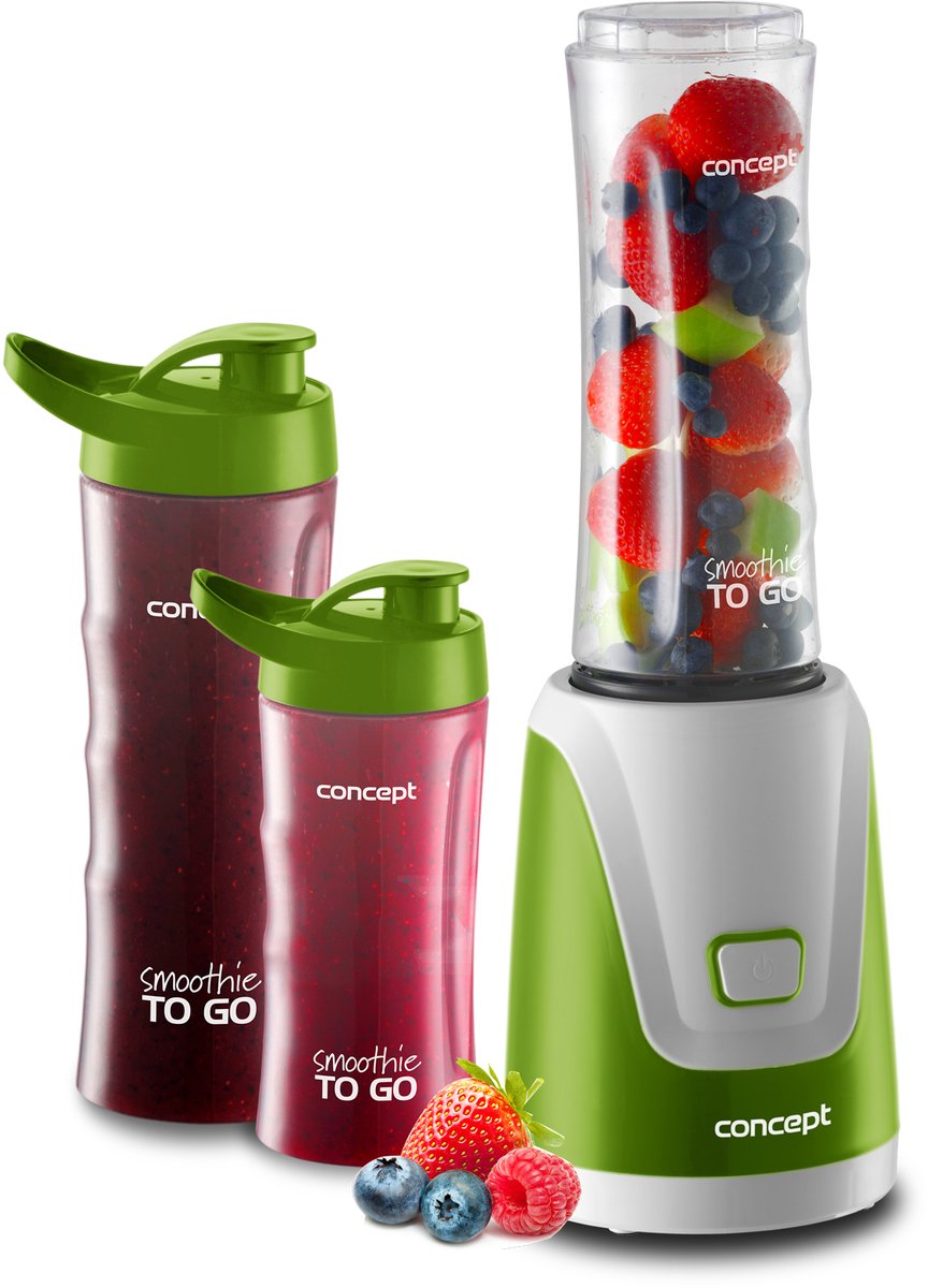Concept SM3365 Smoothie maker 0,6 l Blender voor op aanrecht 300 W Groen, Wit