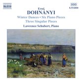 Lawrence Schubert - Dohnányi: Winter Dances/Six Piano Pieces/Three Singular Pieces (CD)