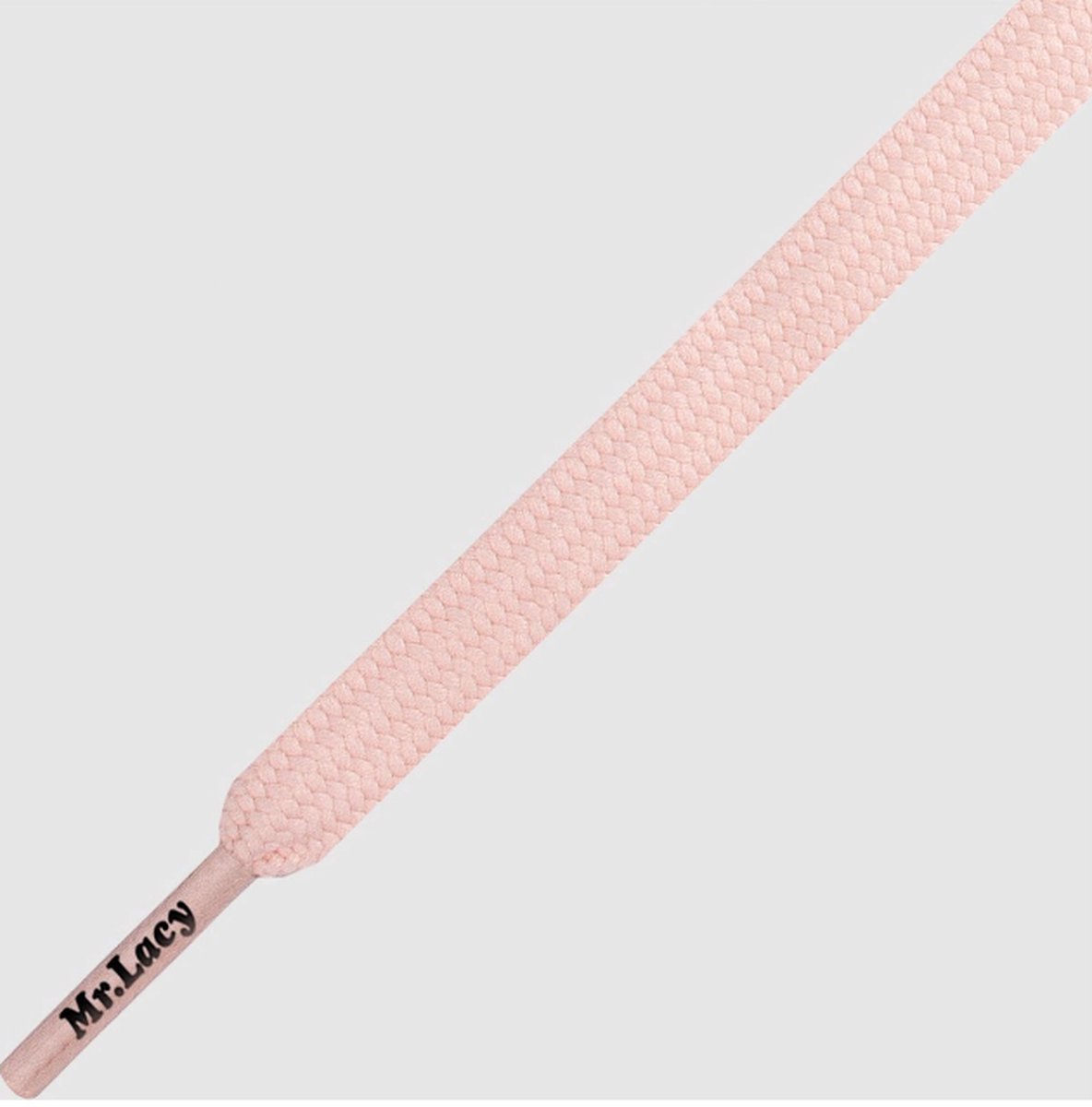 Schoenveter lacy Pastels Pink 120cm lang 7mm breed extra sterk