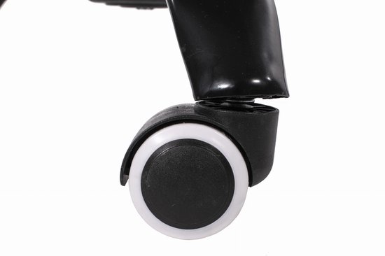 AVOLA - Bureaustoel - ergonomisch - ECO-leer - grijs wit