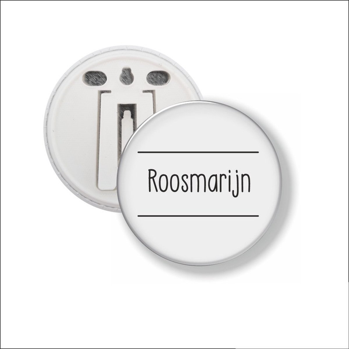 Button Met Clip 58 MM - Roosmarijn