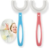 2X Baby Tandenborstel Kinderen - Tandenborstel voor baby en peuter - Makkelijk, veilig en hygiënisch - 6-12 jaar