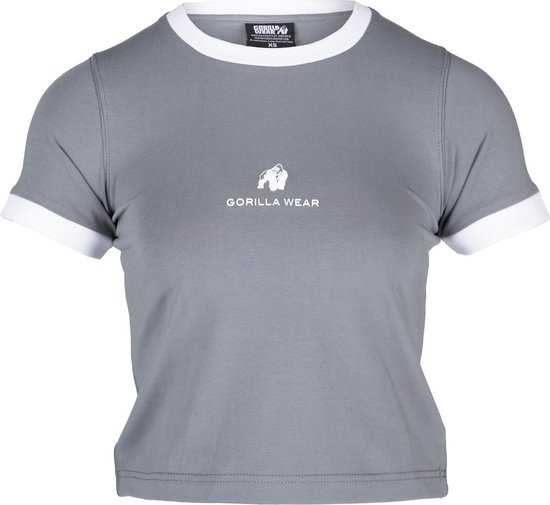 Gorilla Wear - New Orleans Cropped T-Shirt - Grijs - XS