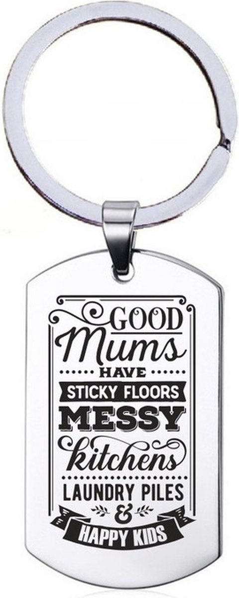Sleutelhanger RVS - Good Mums
