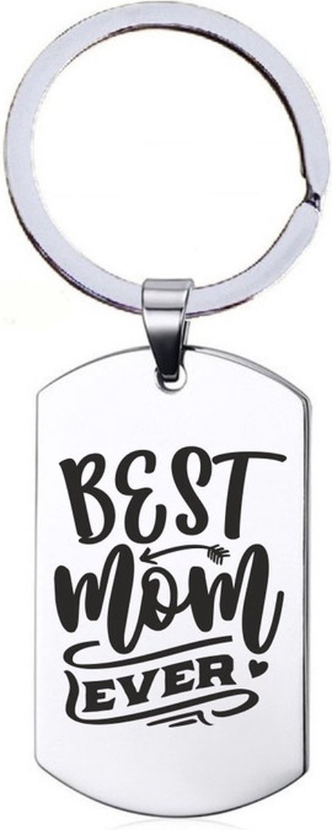 Sleutelhanger RVS - Best Mom Ever