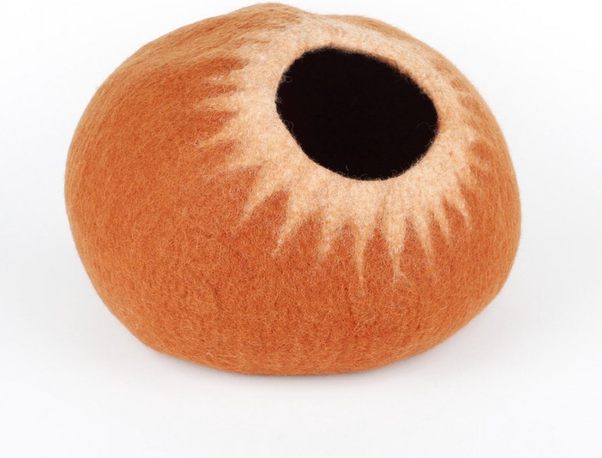 Cat cave van vilt kattenmand Medium Antraciet