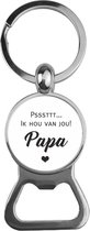 Bieropener Glas -  ik Hou Van Jou Papa