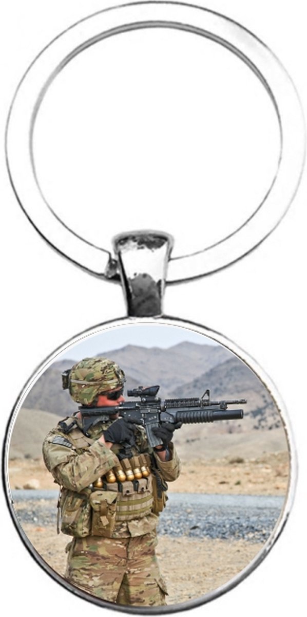 Sleutelhanger Glas - Leger