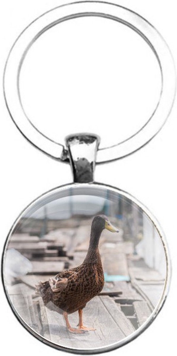 Sleutelhanger Glas - Eend