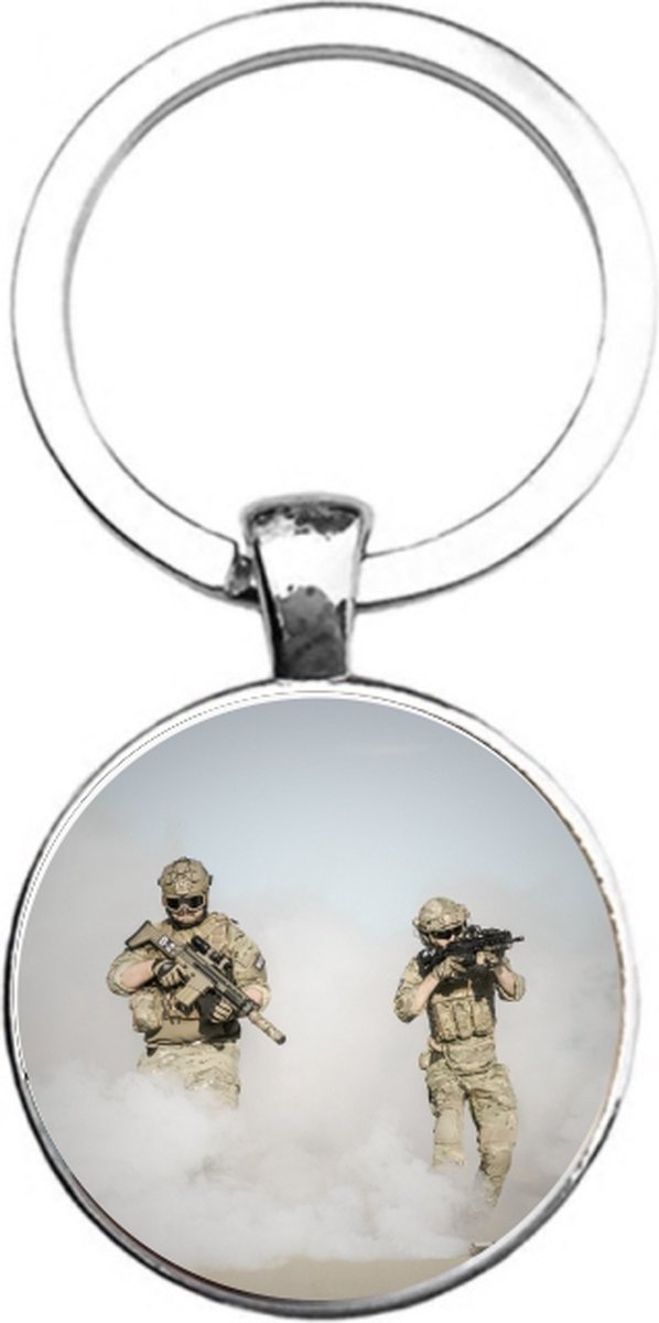 Sleutelhanger Glas - Leger