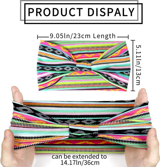 Premium Haarbanden | Bandana dames haarband | Stevig en Zacht | 4 Haarbanden | Haar Accessoires Vrouwen | 2023 |