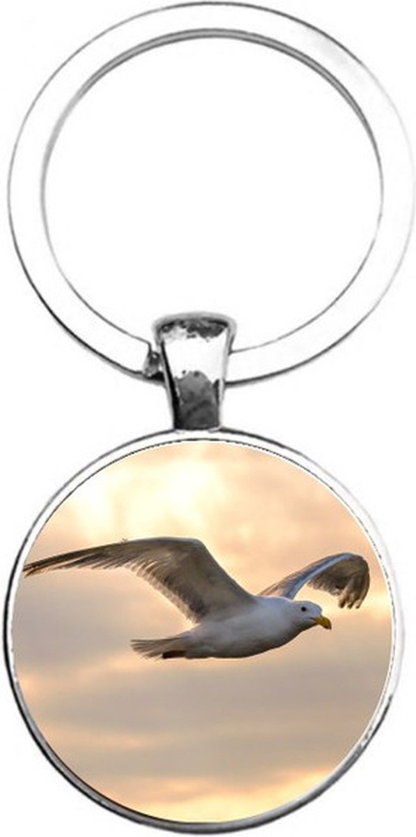 Sleutelhanger Glas - Meeuw