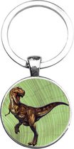 Porte-clés en verre - Dinosaure