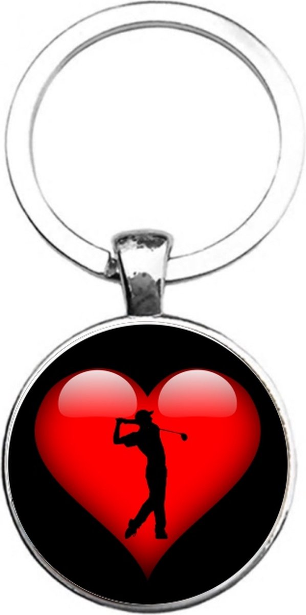 Sleutelhanger Glas - Golf
