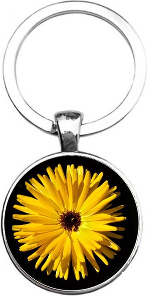 Sleutelhanger Glas - Bloem