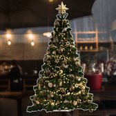 Kerstboom raamstickeer-kerststicker- raamsticker-kerst-blikvanger-kerstlampjes-kerstballen-kerstboom-kerstverlichting