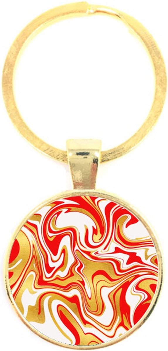 Sleutelhanger Glas - Marmer