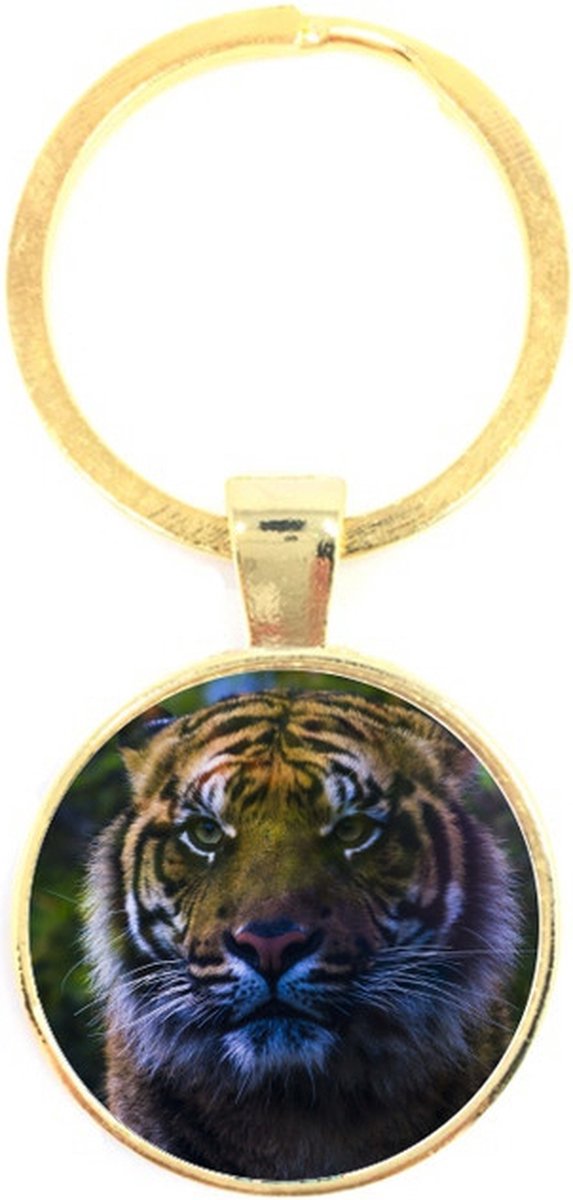 Sleutelhanger Glas - Tijger