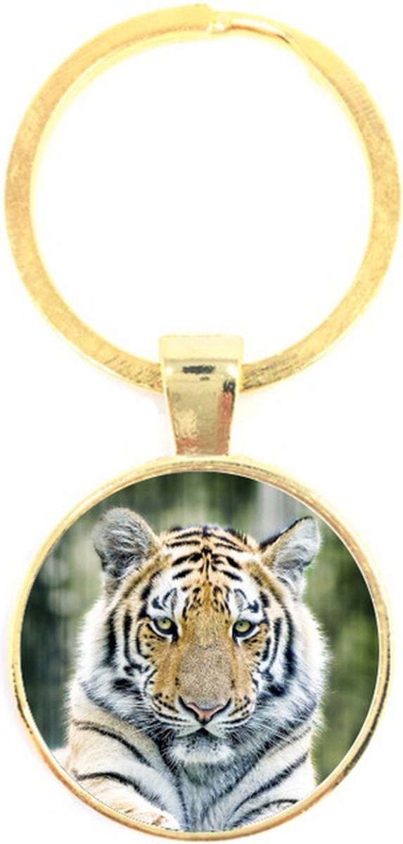 Sleutelhanger Glas - Tijger