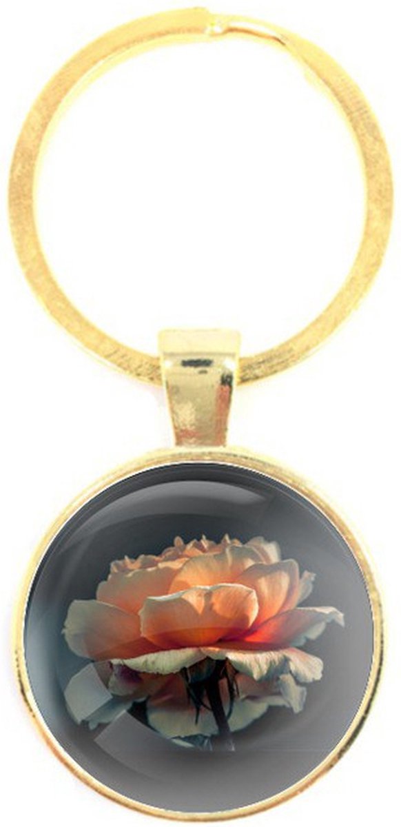 Sleutelhanger Glas - Bloem