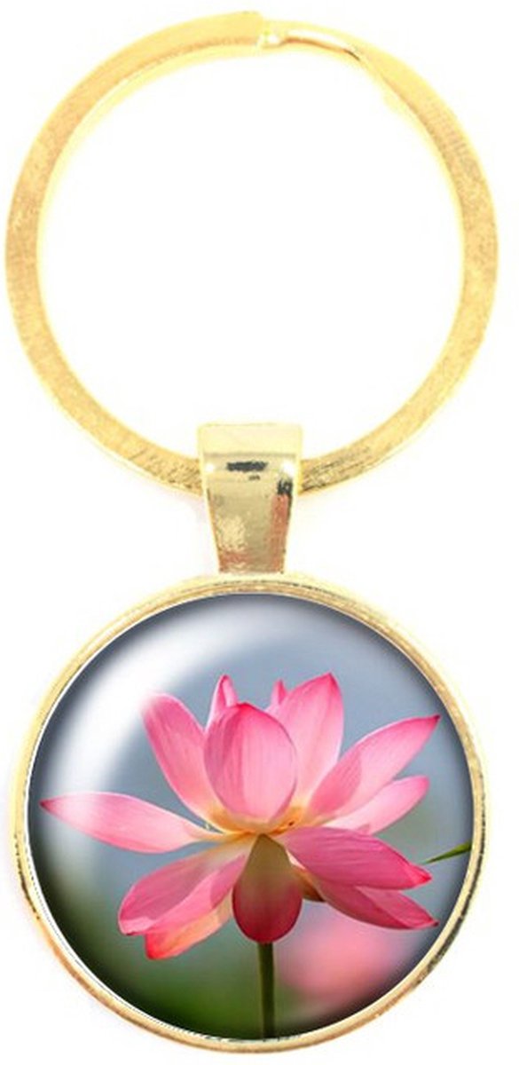 Sleutelhanger Glas - Bloem