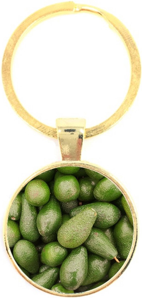 Sleutelhanger Glas - Avocado