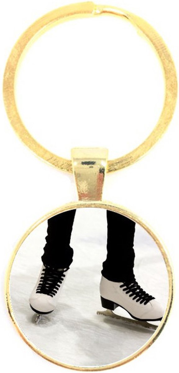 Sleutelhanger Glas - Schaatsen