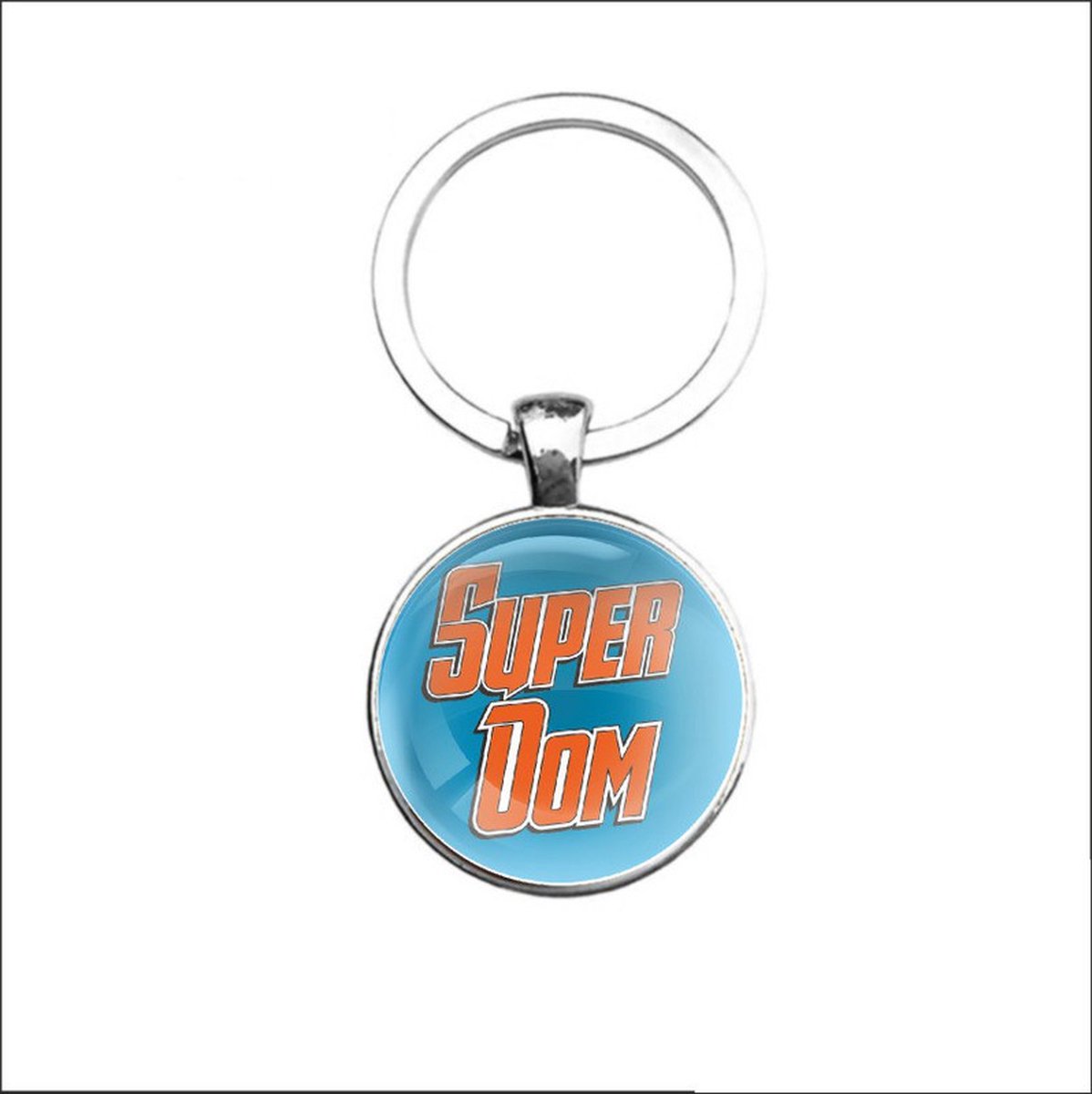Sleutelhanger Glas - Super Oom