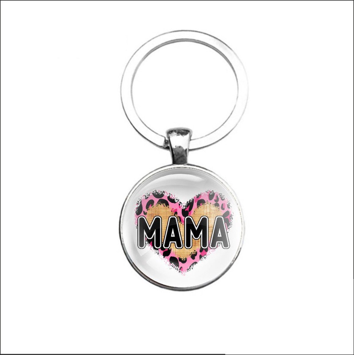 Sleutelhanger Glas - Mama