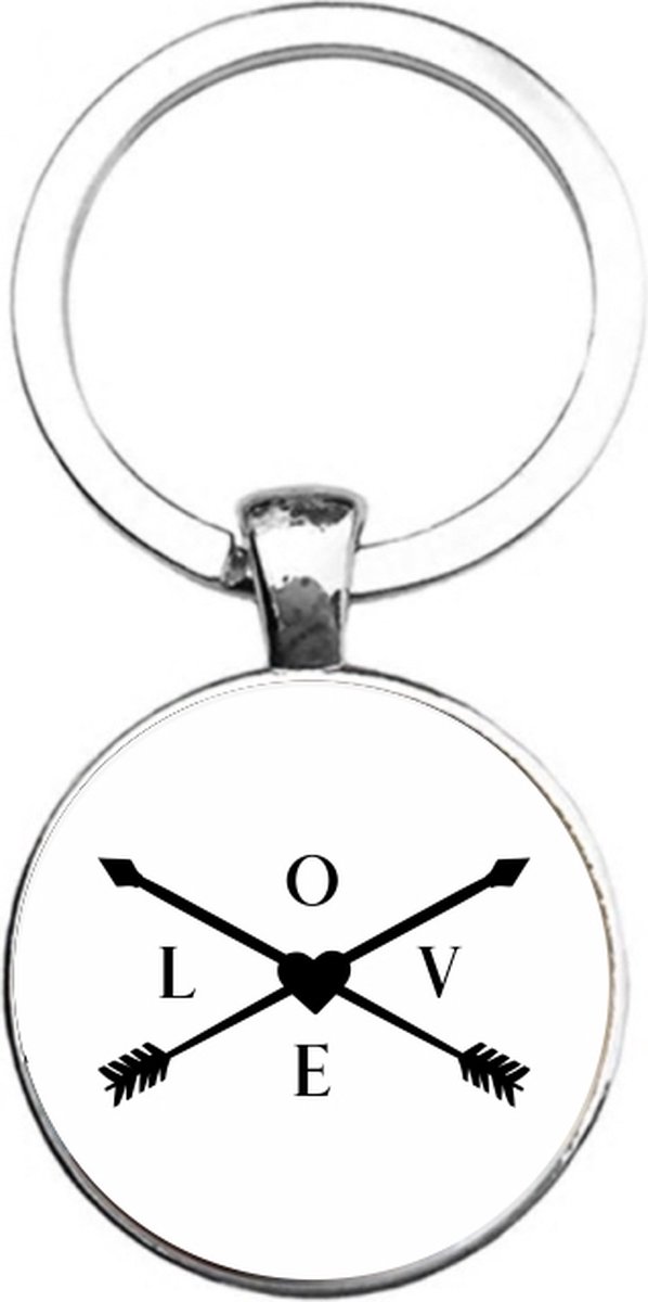 Sleutelhanger Glas - Love