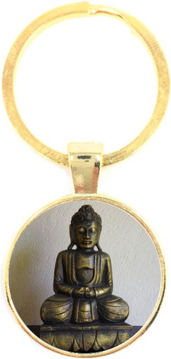 Sleutelhanger Glas - Buddha