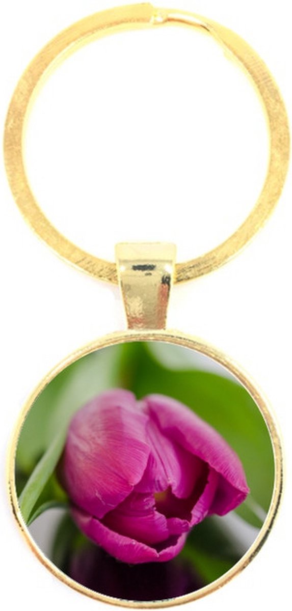 Sleutelhanger Glas - Tulp