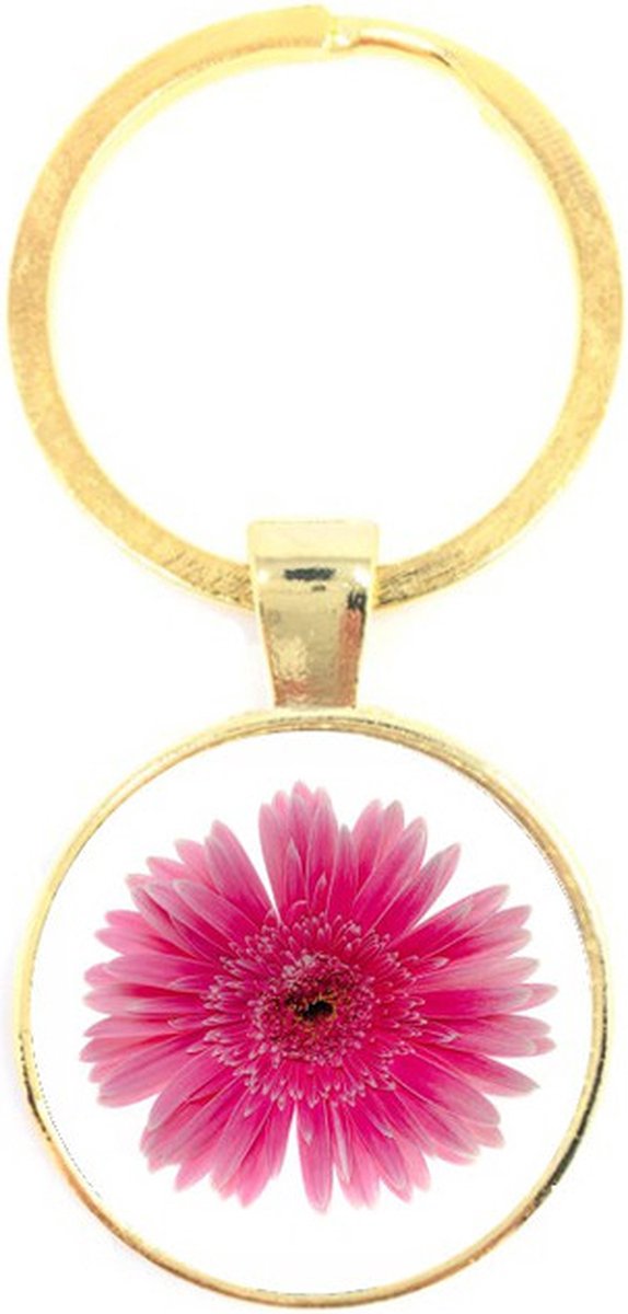 Sleutelhanger Glas - Bloem
