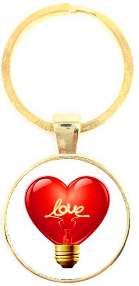 Sleutelhanger Glas - Love
