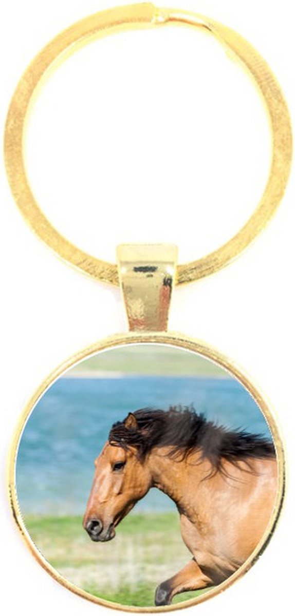 Sleutelhanger Glas - Paard