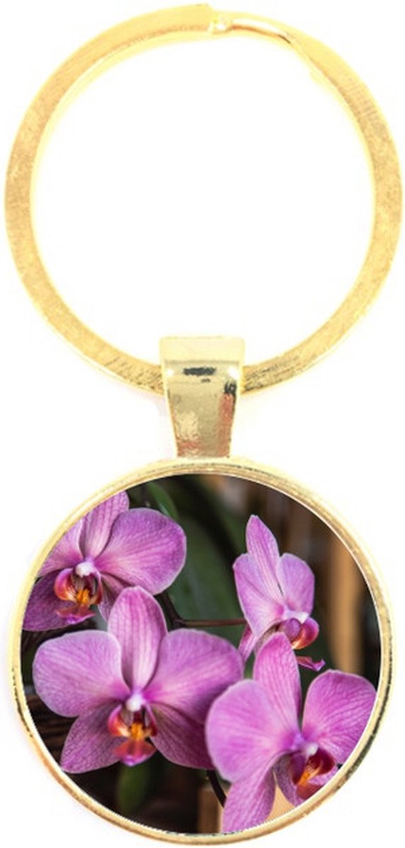 Sleutelhanger Glas - Bloem