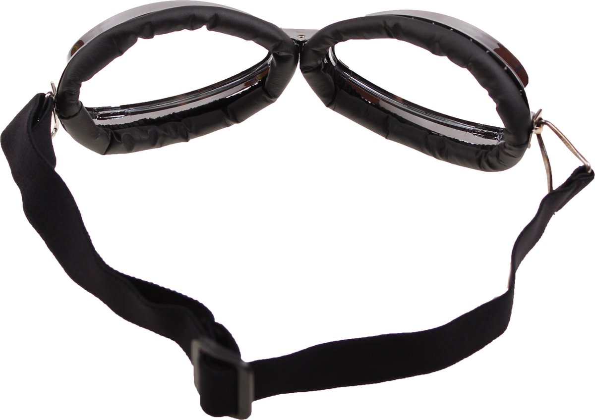 SCOOTER HELM BRIL VIZIER ZWART MKX JETHELM VINTAGE