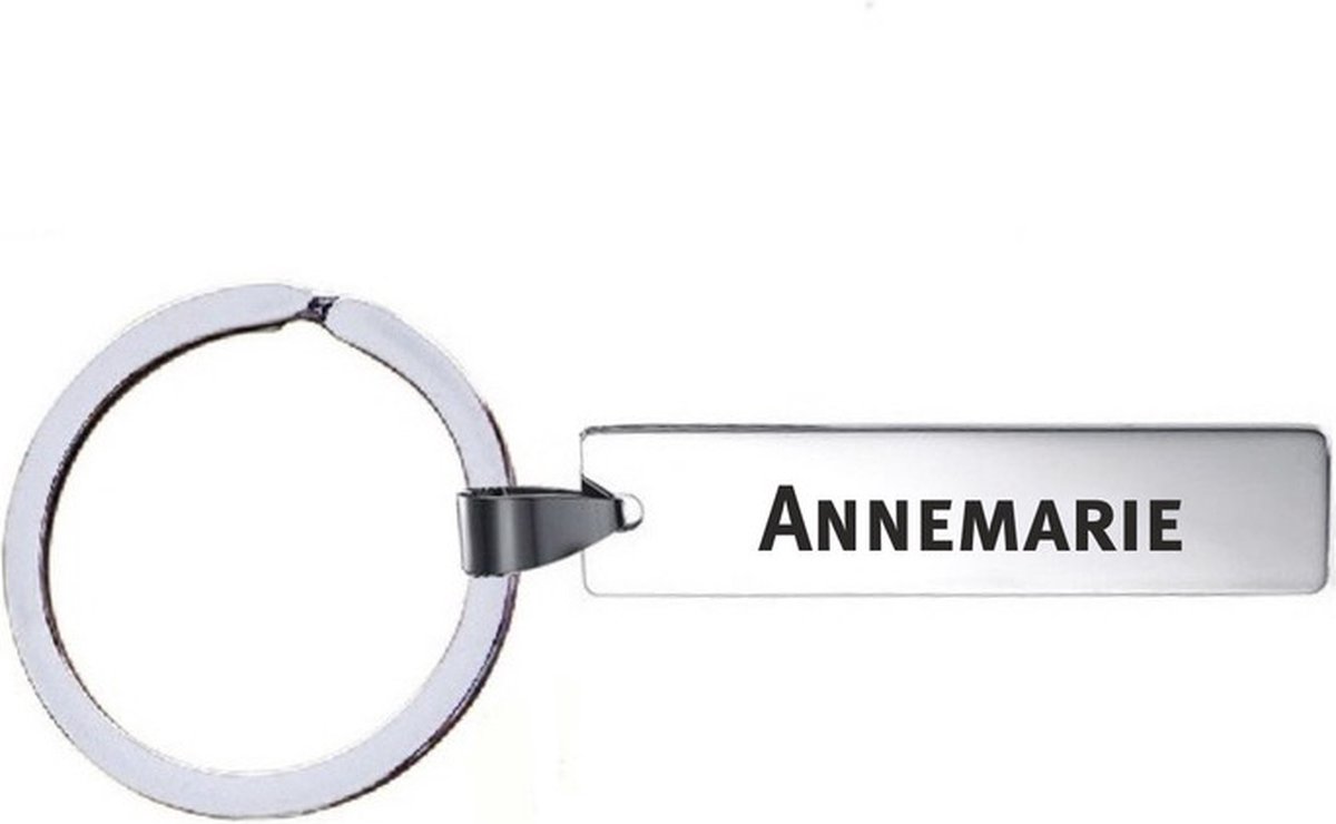 Sleutelhanger Met Naam - Annemarie - RVS