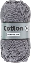 Lammy Yarns Cotton eight 8/4 - grijs (004) - 1 bol van 50 gram - dun katoen garen