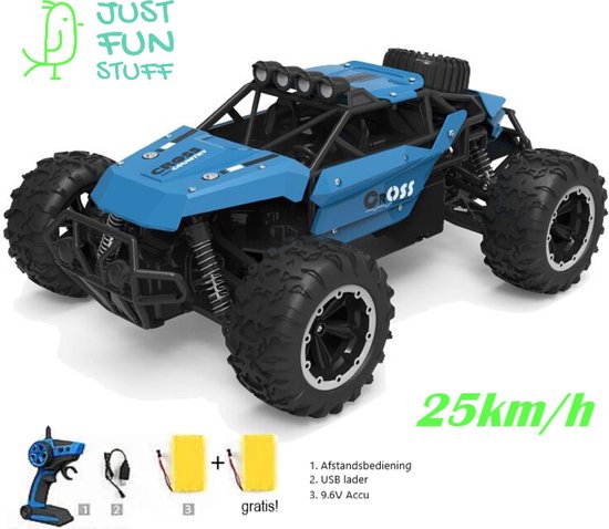 RC Auto Offroad Buggy 4WD BLAUW - RC auto kinderen - RC auto buggy -... |  bol.com