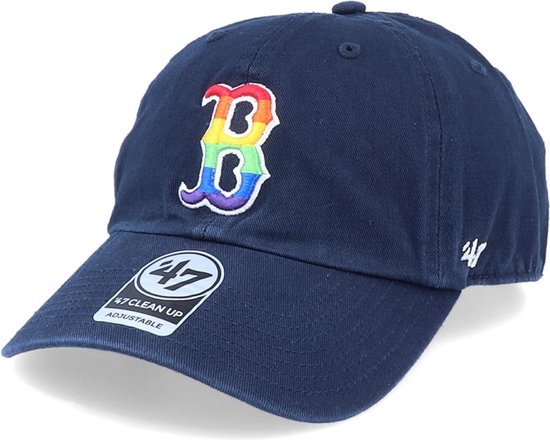 Boston Red Sox Pride Clean Up Bleu marine/ Rainbow -en-ciel Réglable - 47 Brand