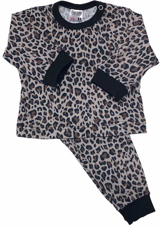 Beeren Bodywear Leopard Bruin/Zwart Pyjama