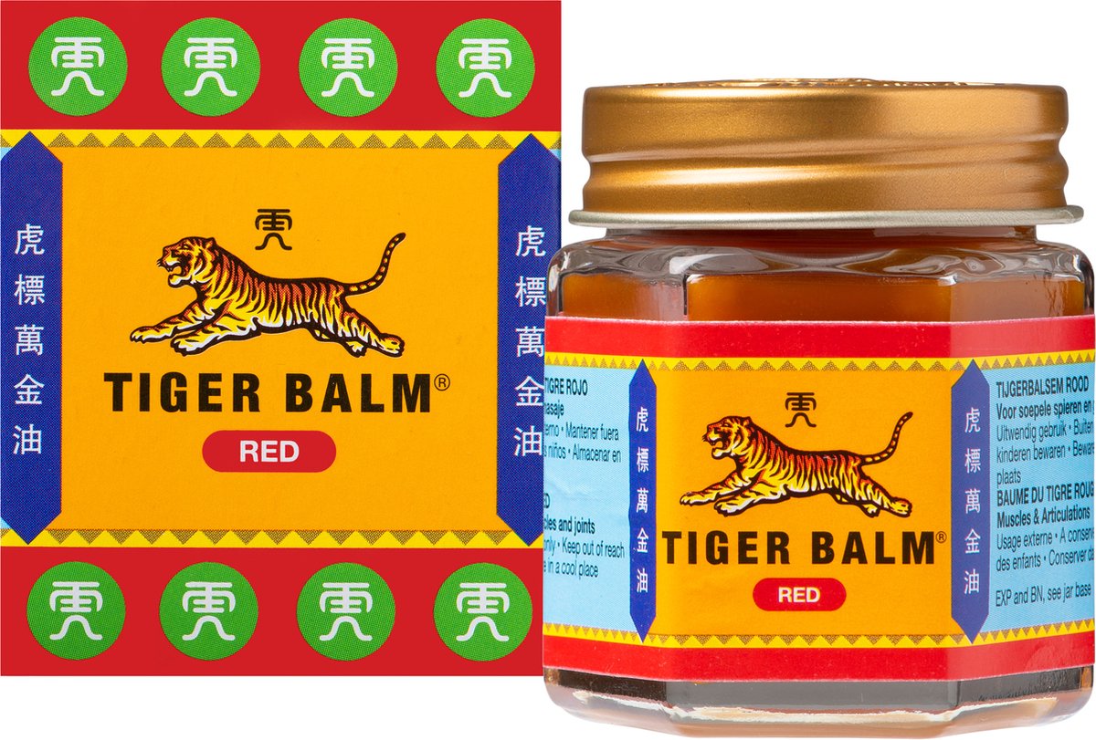 Tiger Balm Rood - Tijgerbalsem - Spierbalsem - 30 gram - Tiger Balm