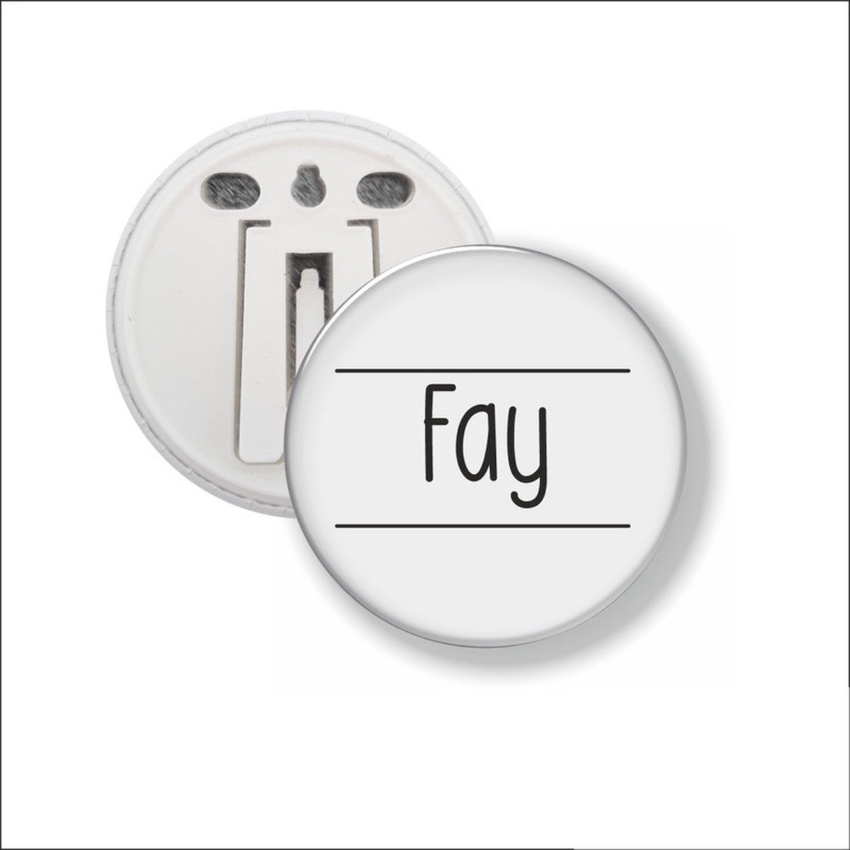 Button Met Clip 58 MM - Fay