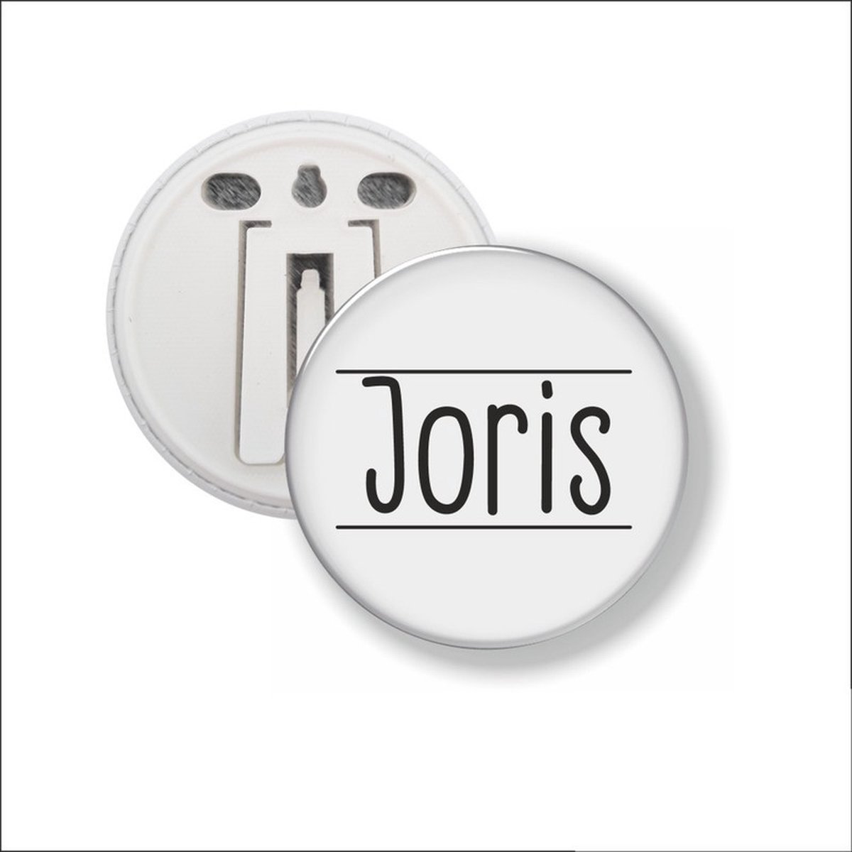 Button Met Clip 58 MM - Joris