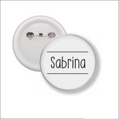 Button Met Speld 58 MM - Sabrina