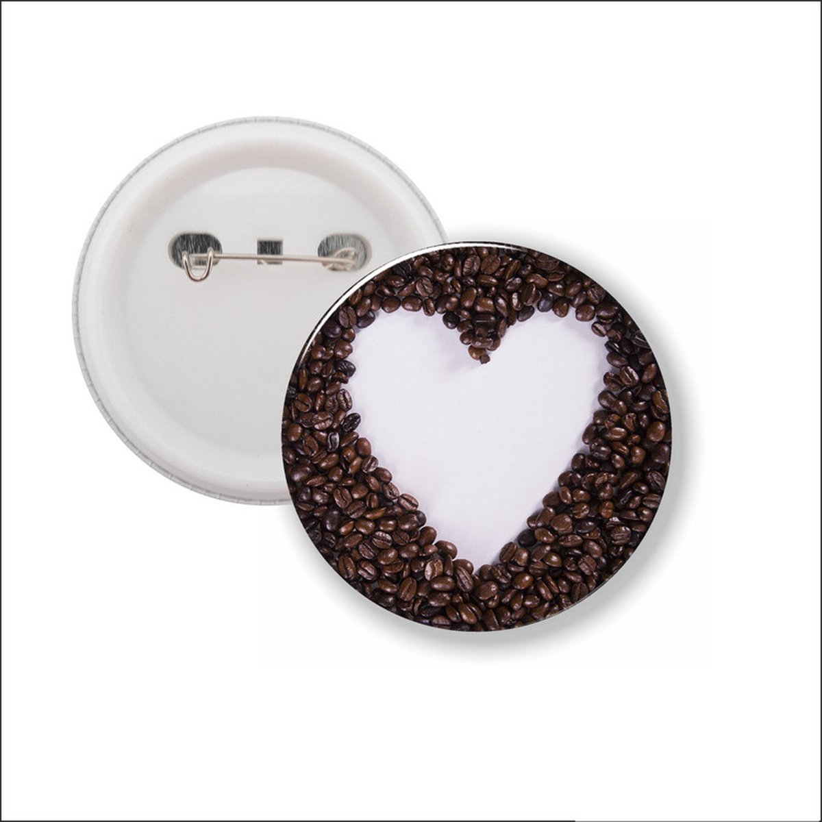 Button Met Speld - Hart