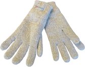 Thinsulate handschoenen dames gebreid beige - 30% wol