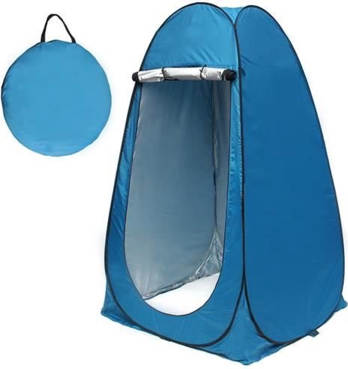 Universele Douchetent - Blauw - 110x110x190(lxbxh) - Schuurtent Camping - Omkleedtent - Waterbestendig - Opvouwbaar - Incl. Opbergtas