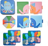 Kikkerland KIDOKI On-The-Go Socktopus Game - Spel voor onderweg - Kleed de octopus aan - Kinderspeelgoed